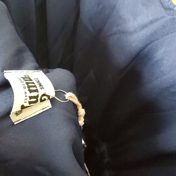 Show Me Your Mumu Kendall Maxi Dress in Rich Navy Crisp Women's Size S - Picture 10 of 10